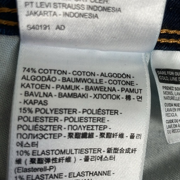 Levi’s 28x 28.5 women’s revel Demi curve skinny jeans dark blue - Picture 4 of 11